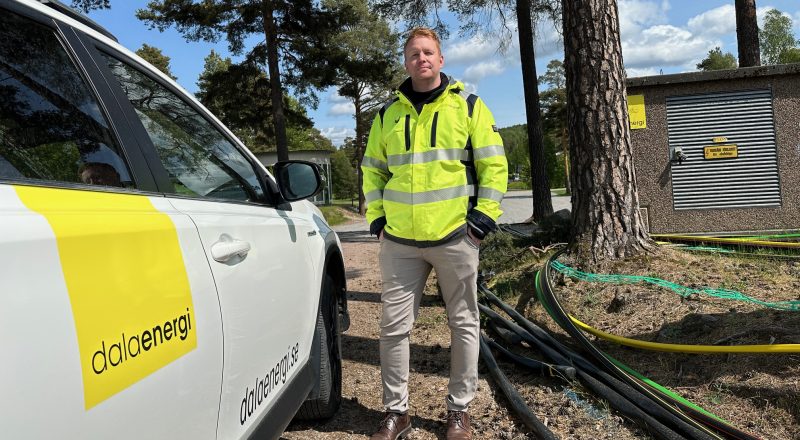 Erik Sandin, projektledare för Dala Energis uppgradering av elnätet i Rättvik.